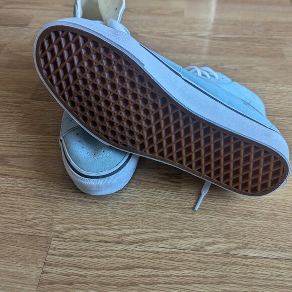 Vans SK8 sz 8.5M 10.0W turquoise suede and canvas high top sneakers - Picture 4 of 4